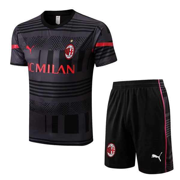 Trainingsshirt AC Milan Komplett-Set 2022-2023 Grau